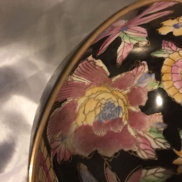 Vintage Da Qing Qianlong Nhi Chinese Polychrome Fruit bowl Hand painted - Picture 6 of 16